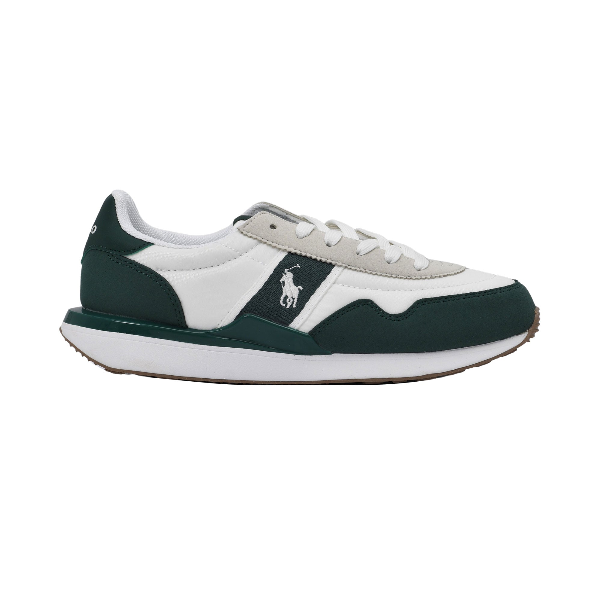 Polo Ralph Lauren Kids Boy’s White & Green Sneakers – Now Online