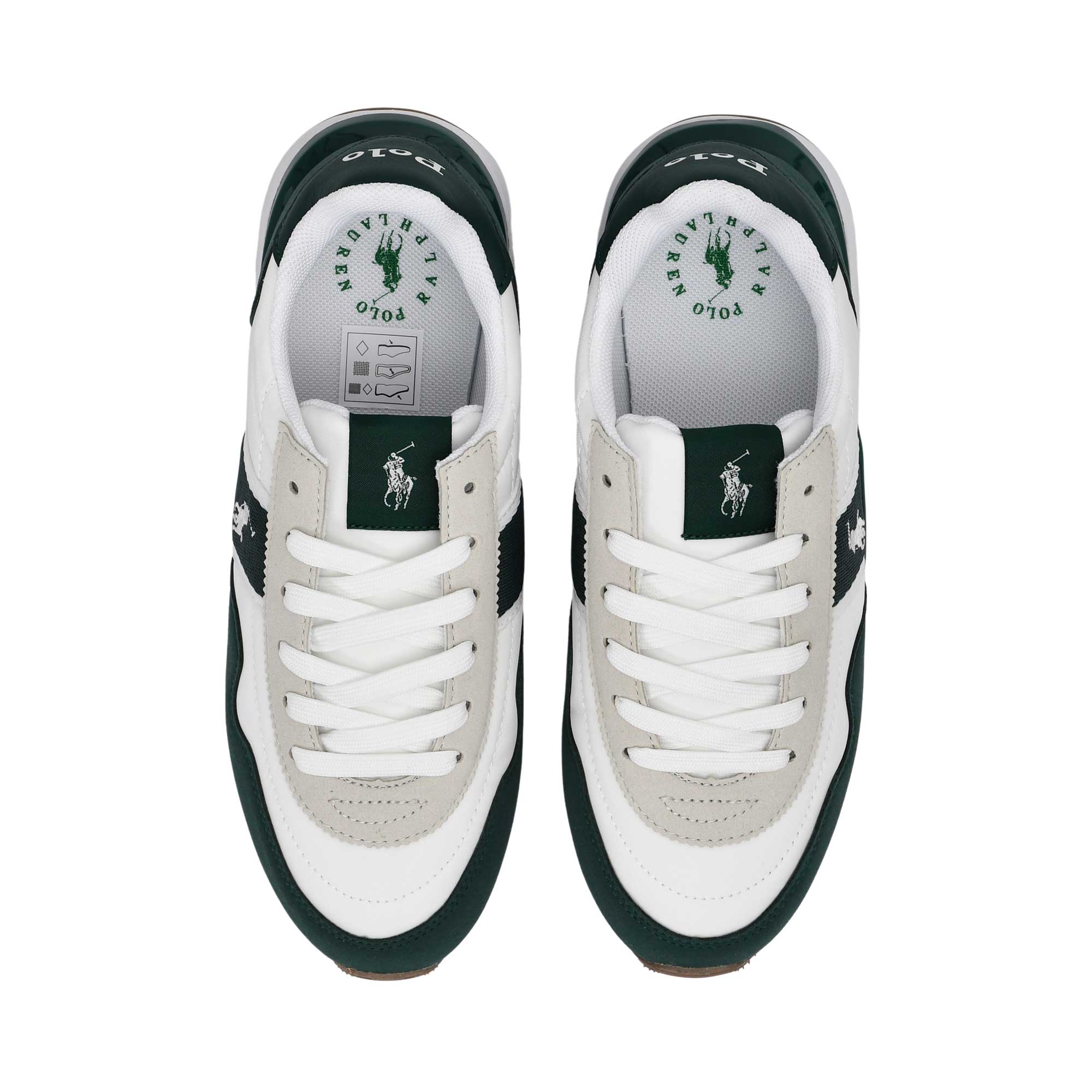 Polo Ralph Lauren Kids Boy’s White & Green Sneakers – Now Online