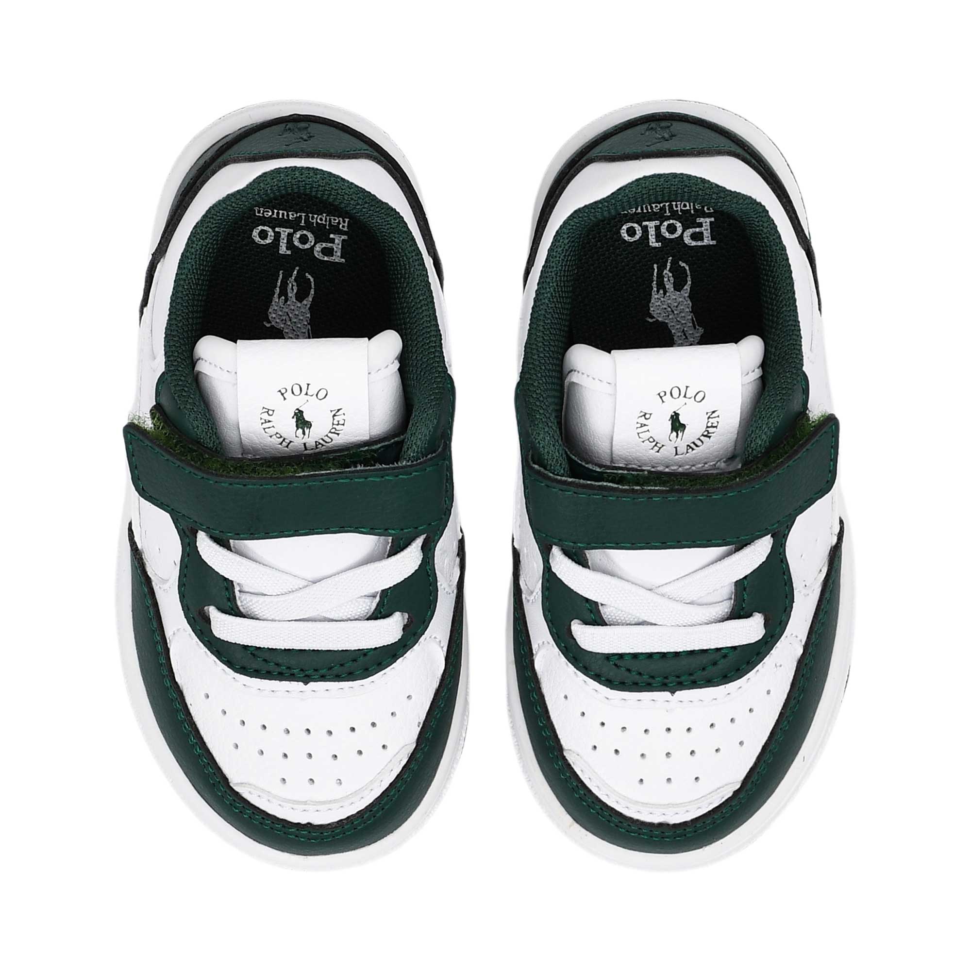 Polo Ralph Lauren Kids Boy’s White & Green Sneakers – Shop Online Today