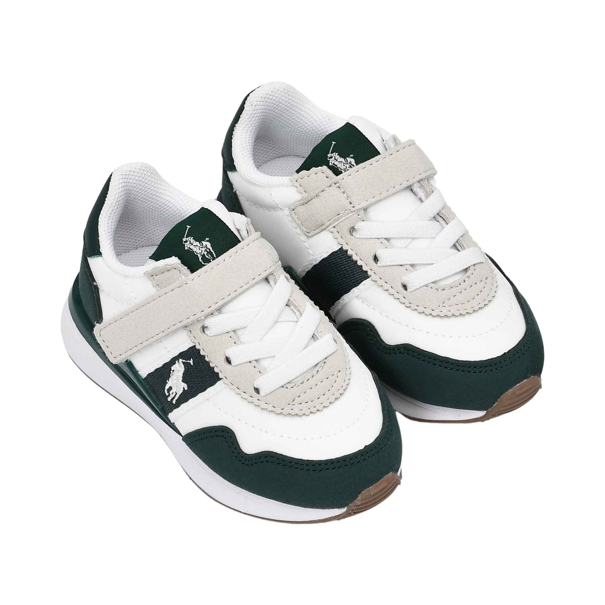 Polo Ralph Lauren Kids Boy’s White & Green Sneakers – Buy Now Online