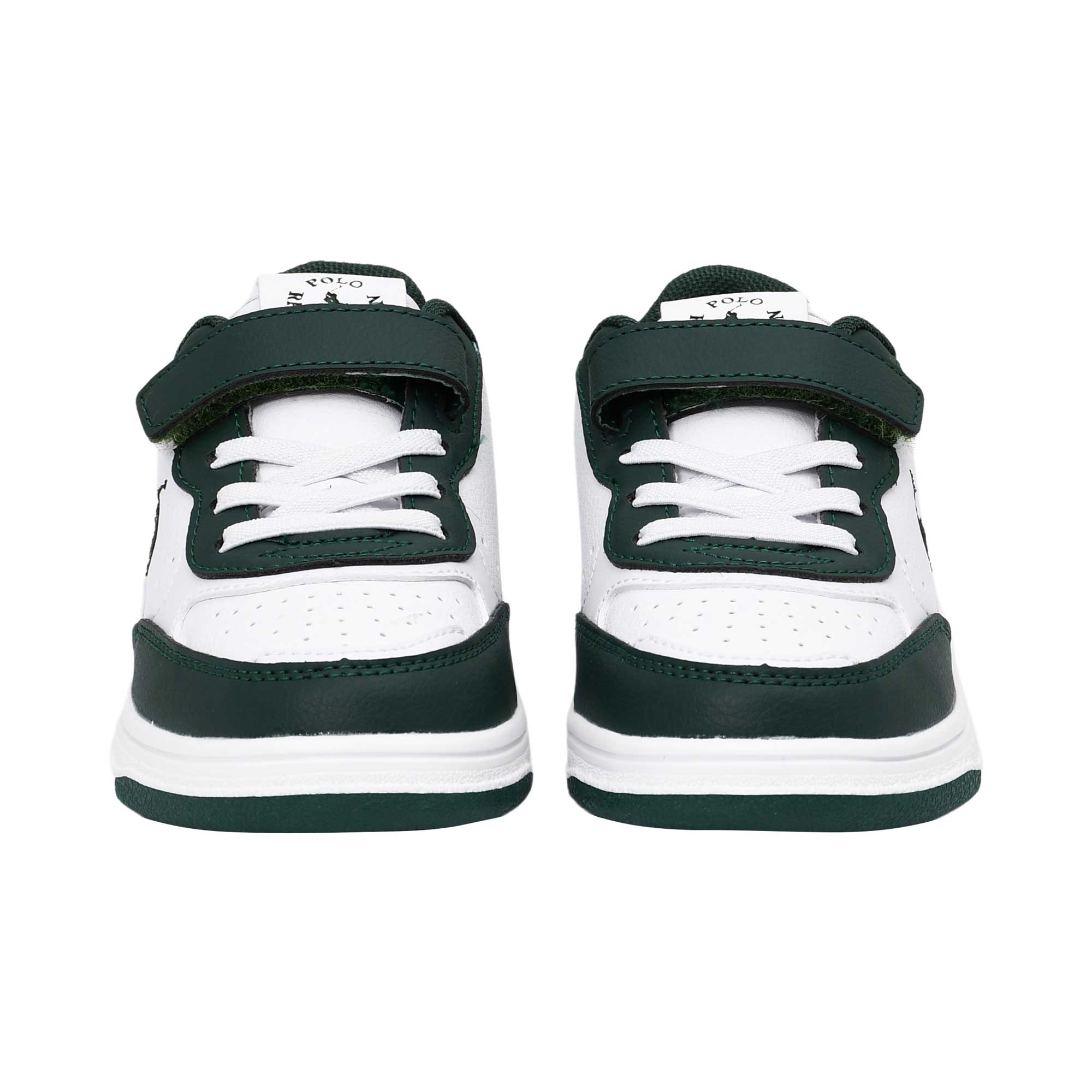 Polo Ralph Lauren Kids Boy’s White & Green Sneakers – Now Online