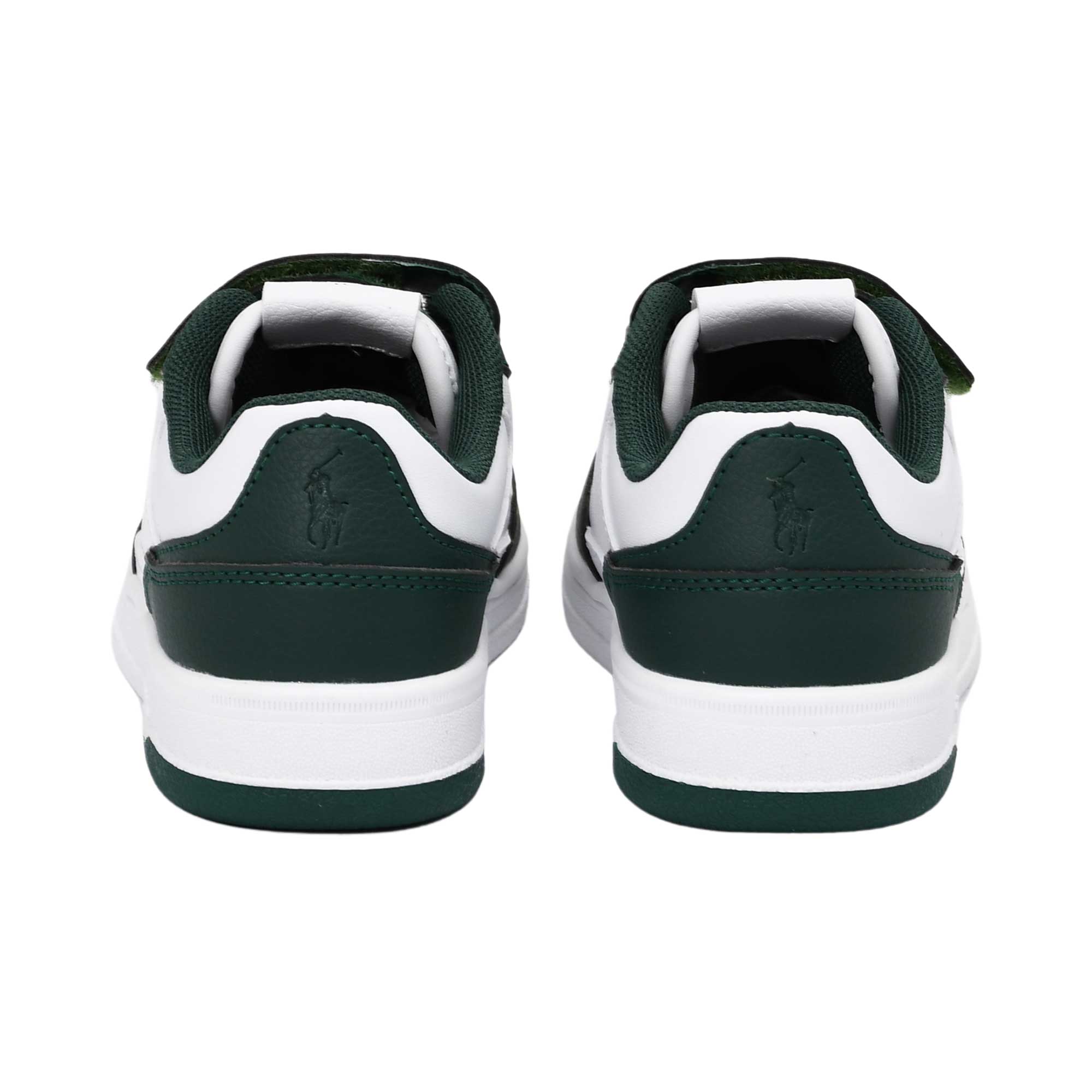 Polo Ralph Lauren Kids Boy’s White & Green Sneakers – Now Online