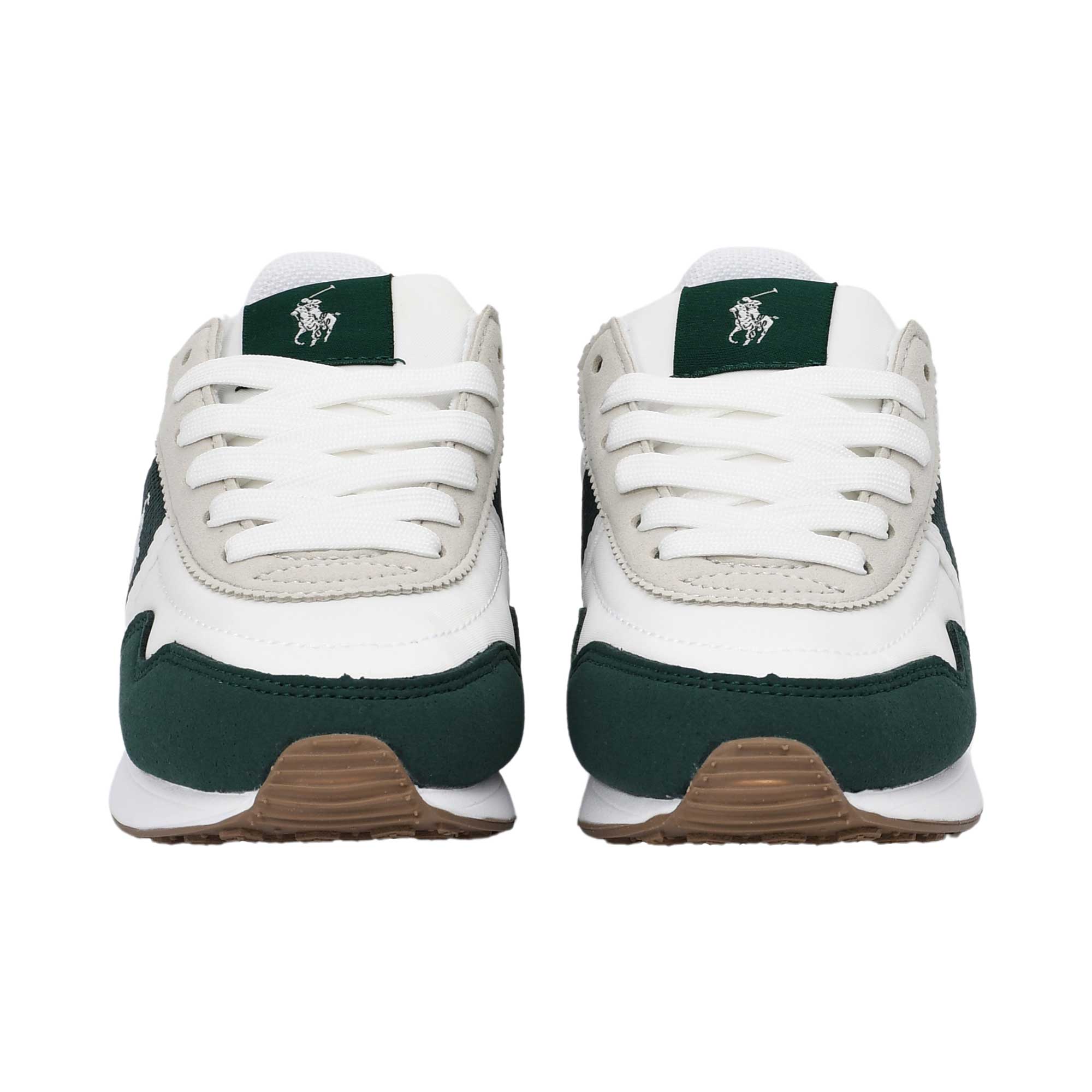 Polo Ralph Lauren Kids Boy’s White & Green Sneakers – Available Online