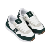Polo Ralph Lauren Kids Boy’s White & Green Sneakers – Available Online