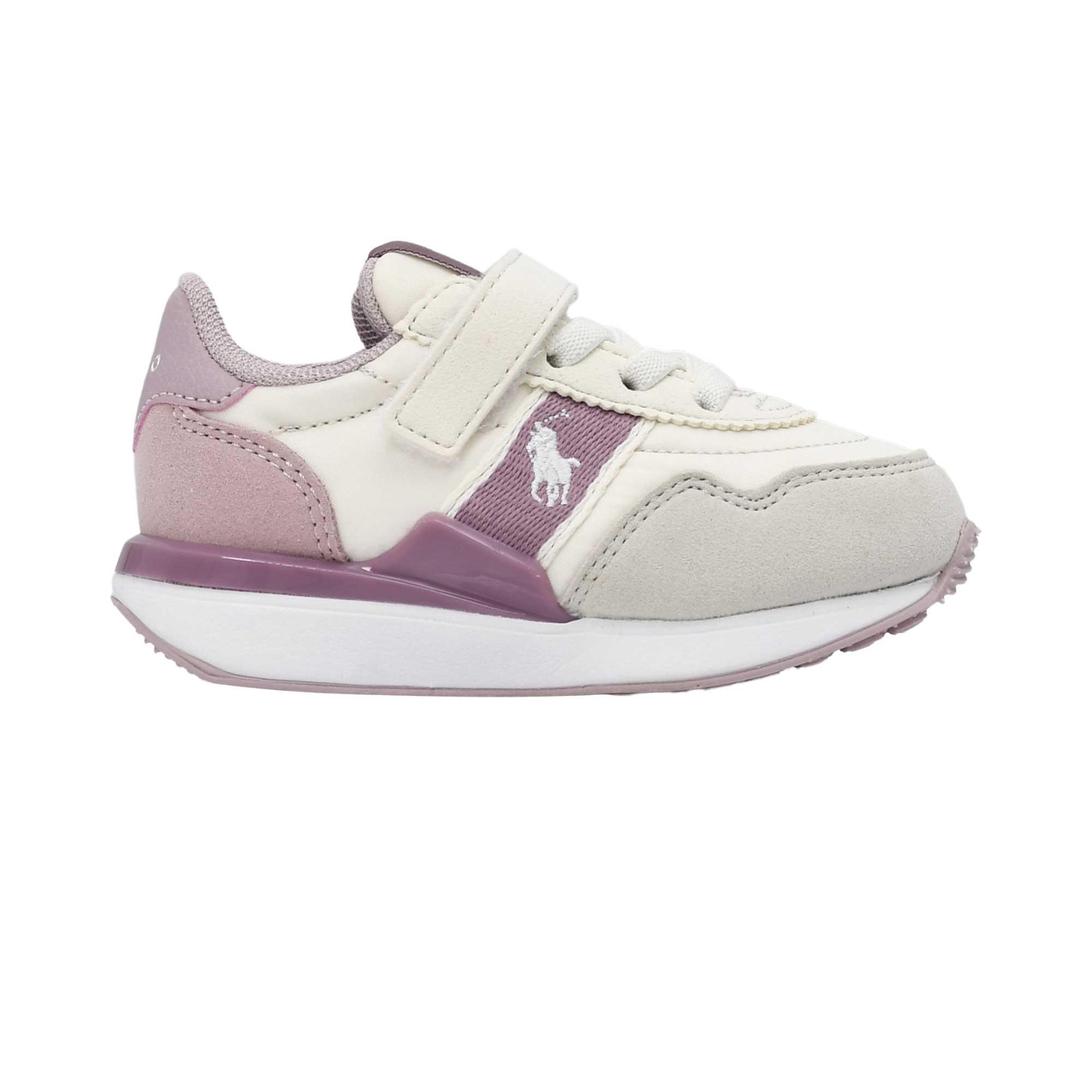 Polo Ralph Lauren Kids Girl’s Beige & Pink Sneakers – Available Online