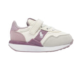 Polo Ralph Lauren Kids Girl's Beige & Pink Sneakers