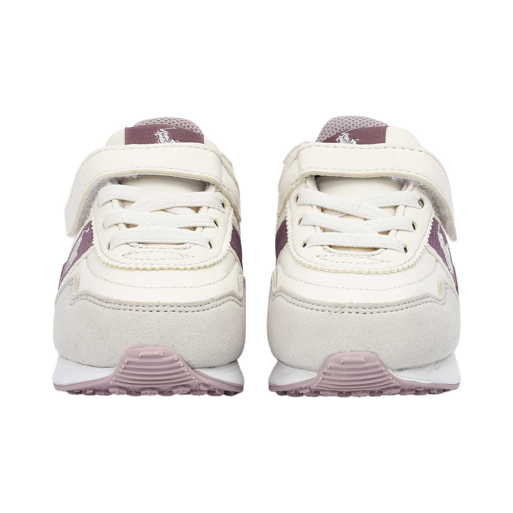 Polo Ralph Lauren Kids Girl’s Beige & Pink Sneakers – Available Online