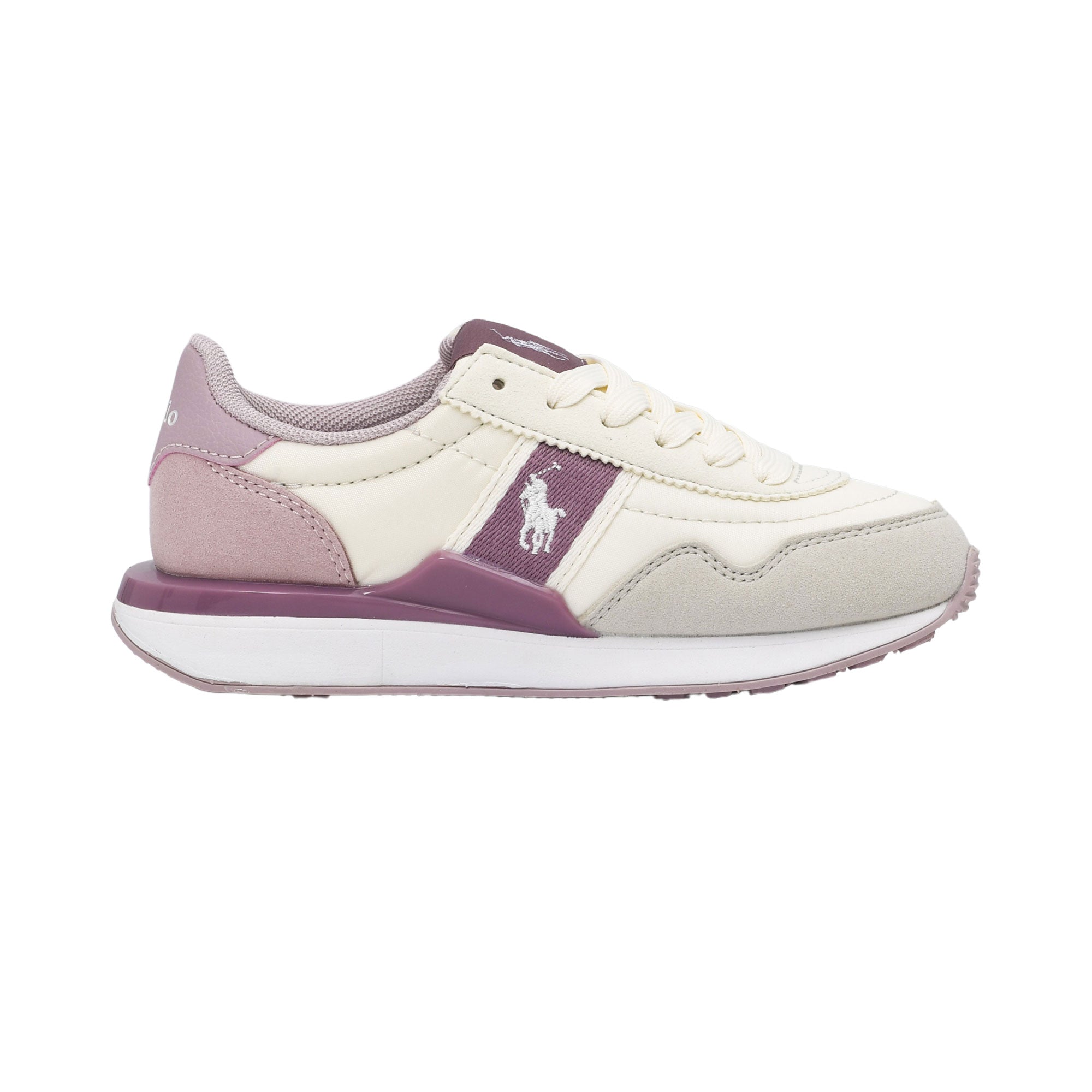 Polo Ralph Lauren Kids Girl’s Beige & Pink Sneakers – Available Online