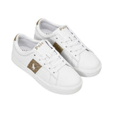 Polo Ralph Lauren Kids Girl’s White & Gold Sneakers – Shop the Latest Online