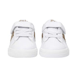 Polo Ralph Lauren Kids Girl’s White & Gold Sneakers – Buy Now Online