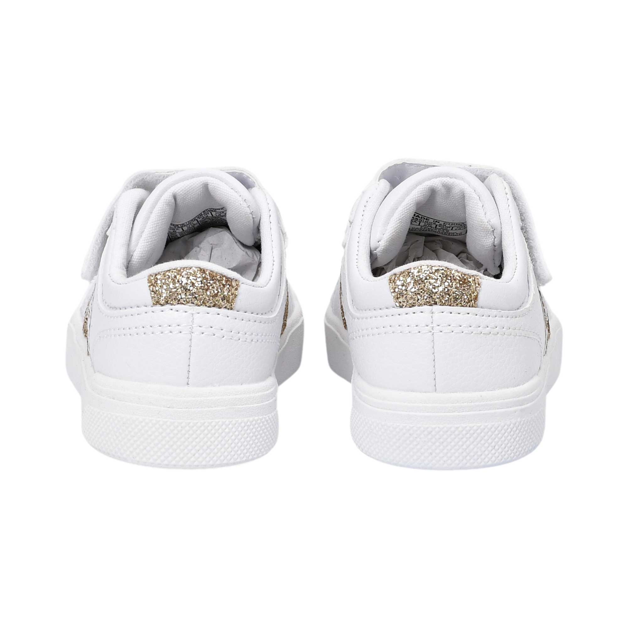 Polo Ralph Lauren Kids Girl’s White & Gold Sneakers – Buy Now Online