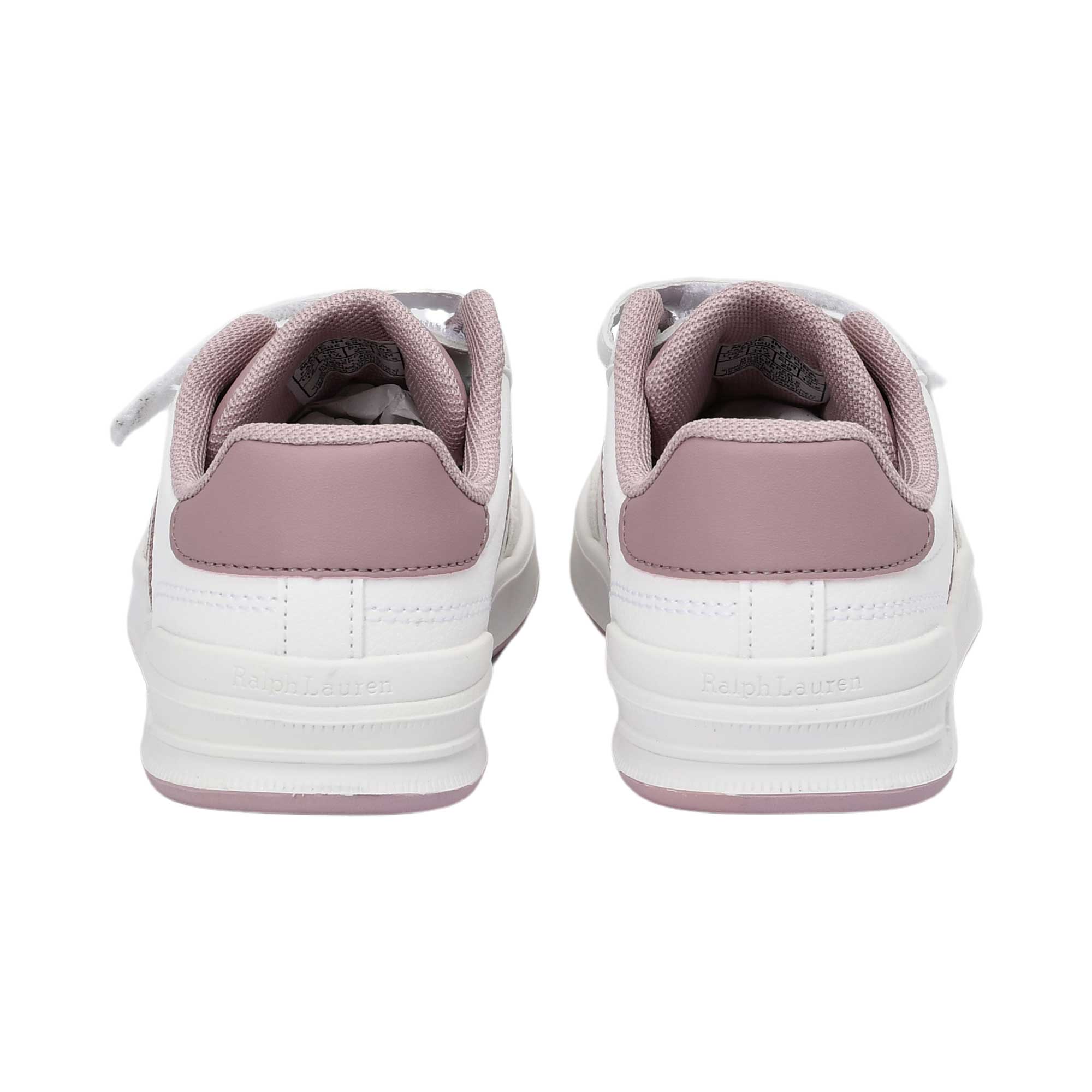 Polo Ralph Lauren Kids Girl’s White & Pink Sneakers – Shop Now Online