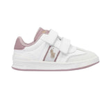 Polo Ralph Lauren Kids Girl's White & Pink Sneakers