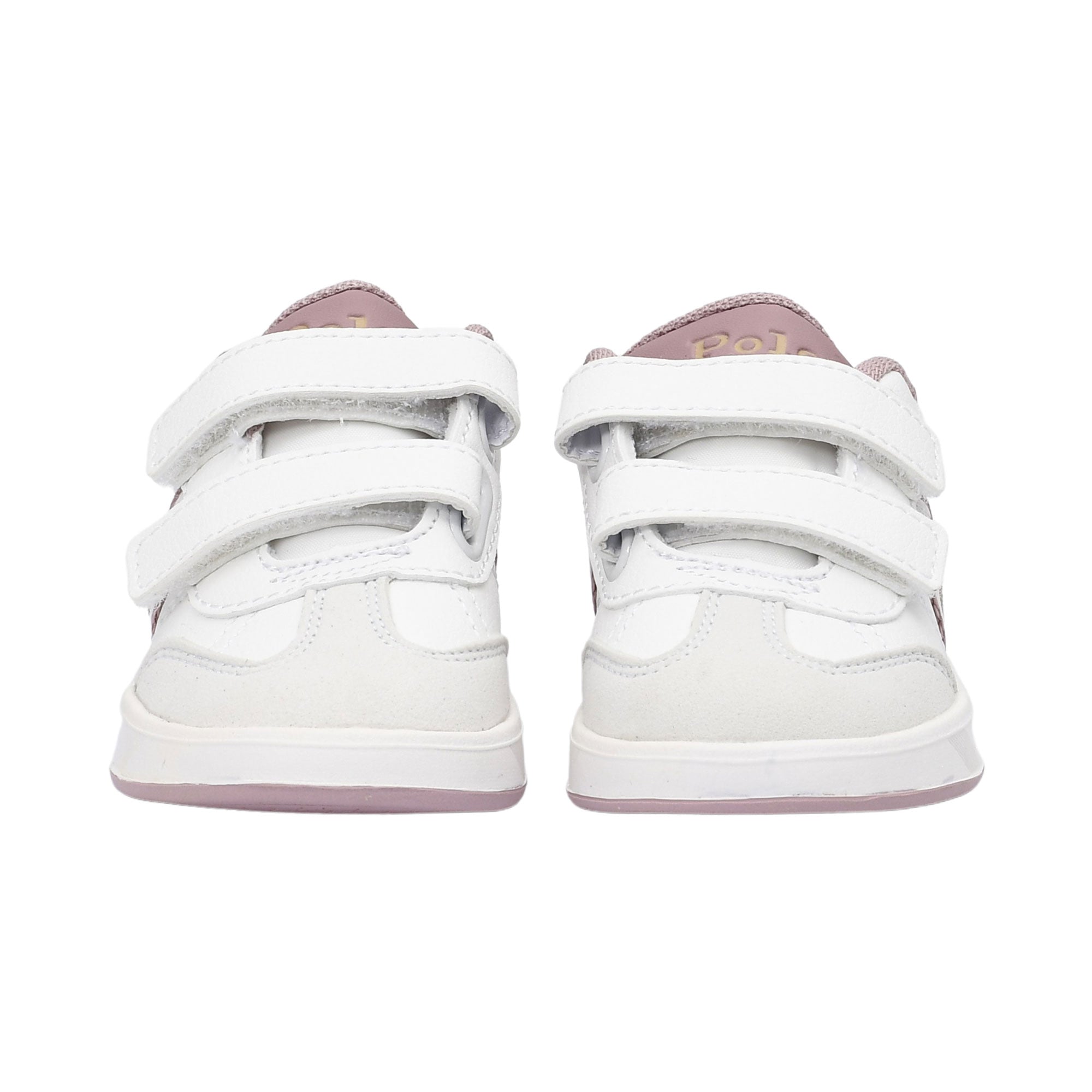 Polo Ralph Lauren Kids Girl’s White & Pink Sneakers – Order Online Today