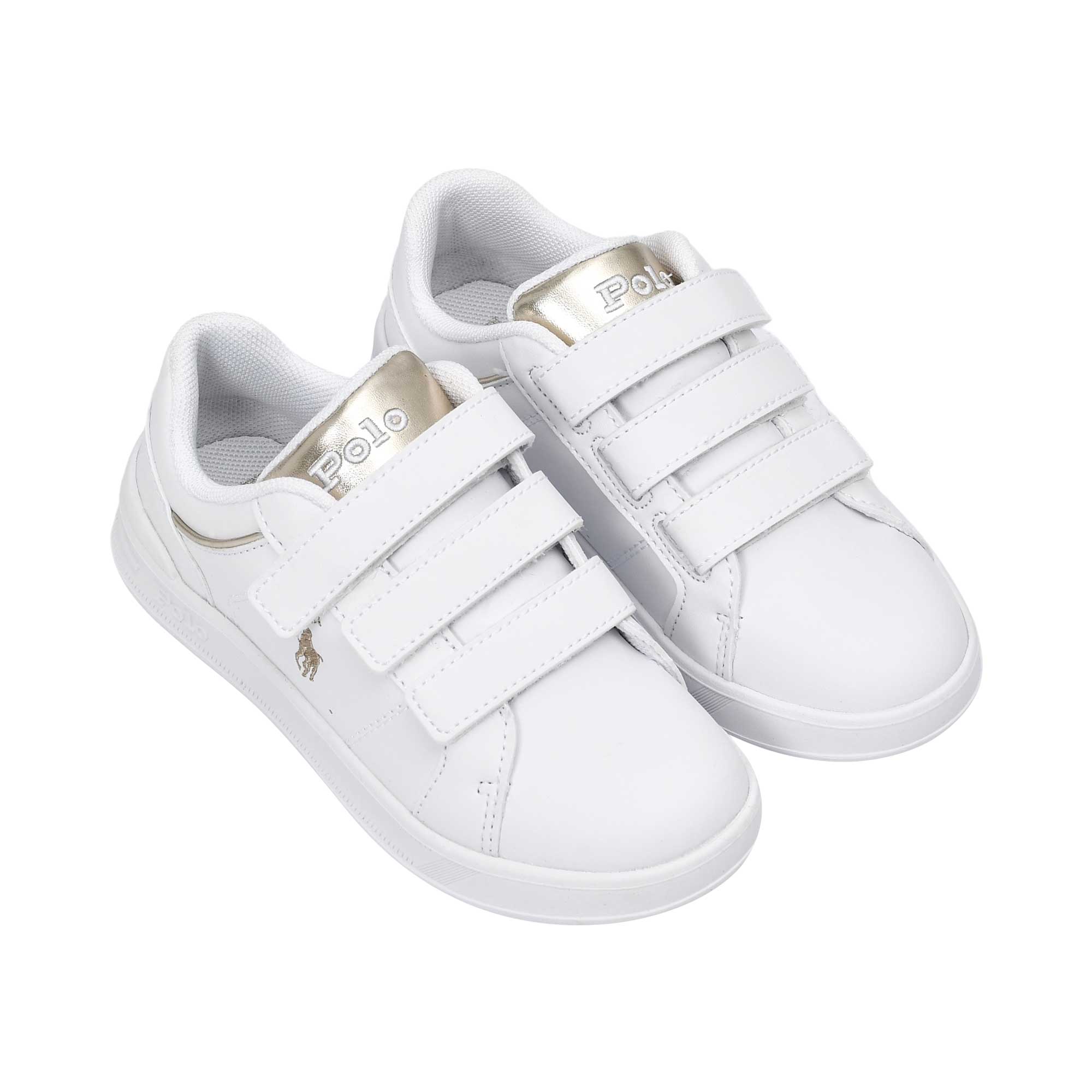 Polo Ralph Lauren Kids Girl’s White Sneakers – Find Online Now