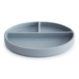 Mushie Silicone Divided Plate Powder Blue