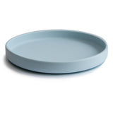 Mushie Classic Silicone Suction Plate Powder Blue
