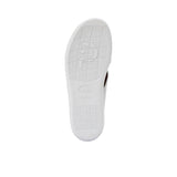 Underneath view of the Prestige sandal showing the textured