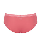 Product-only back view of the Sloggi Body Adapt Twist hipster panty in Rose, highlighting the delicate mesh waistband and seamless edges. Order Now Online
