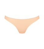 Product-only front view of the Sloggi Body Adapt Twist Brazil panty in powder orange, highlighting the mesh waistband and seamless finish. Shop Online