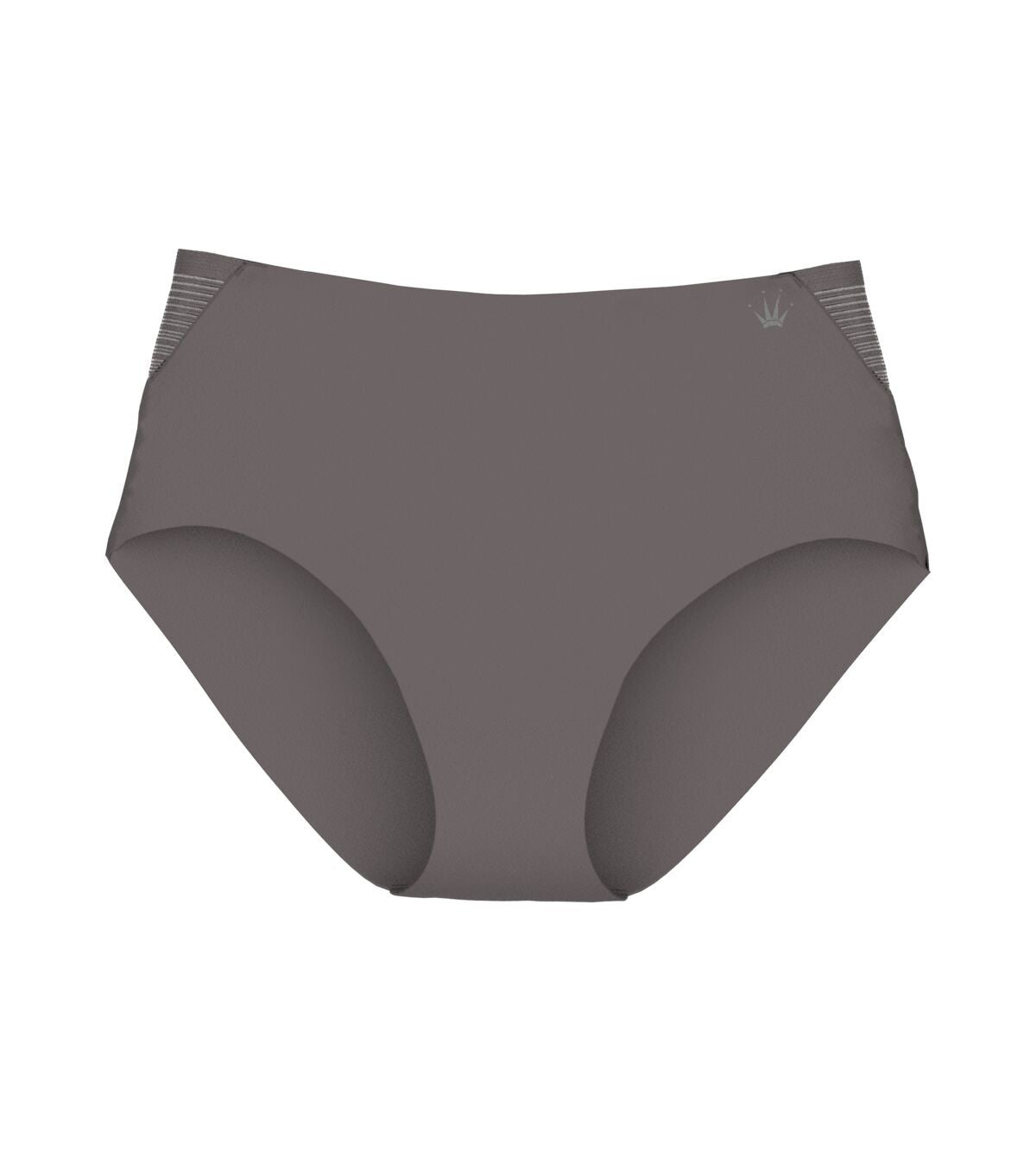 Product-only view of the Triumph Flex Smart Grey maxi panty, highlighting the high-waisted fit and smooth, seamless construction. Find Online Today