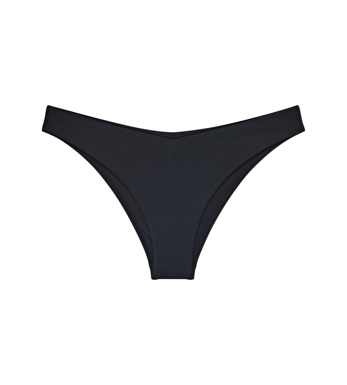 Product-only view of the Triumph Flex Smart Summer Black Brazilian bikini bottoms, showcasing the seamless edges and cheeky, flattering silhouette. Shop Online Today