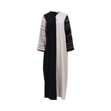 Aquillora Women's Black & Lavender Abaya