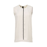 Aquillora Women's Sleeveless Contrast-Stripe Top