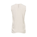 Aquillora Women's Sleeveless Contrast-Stripe Top