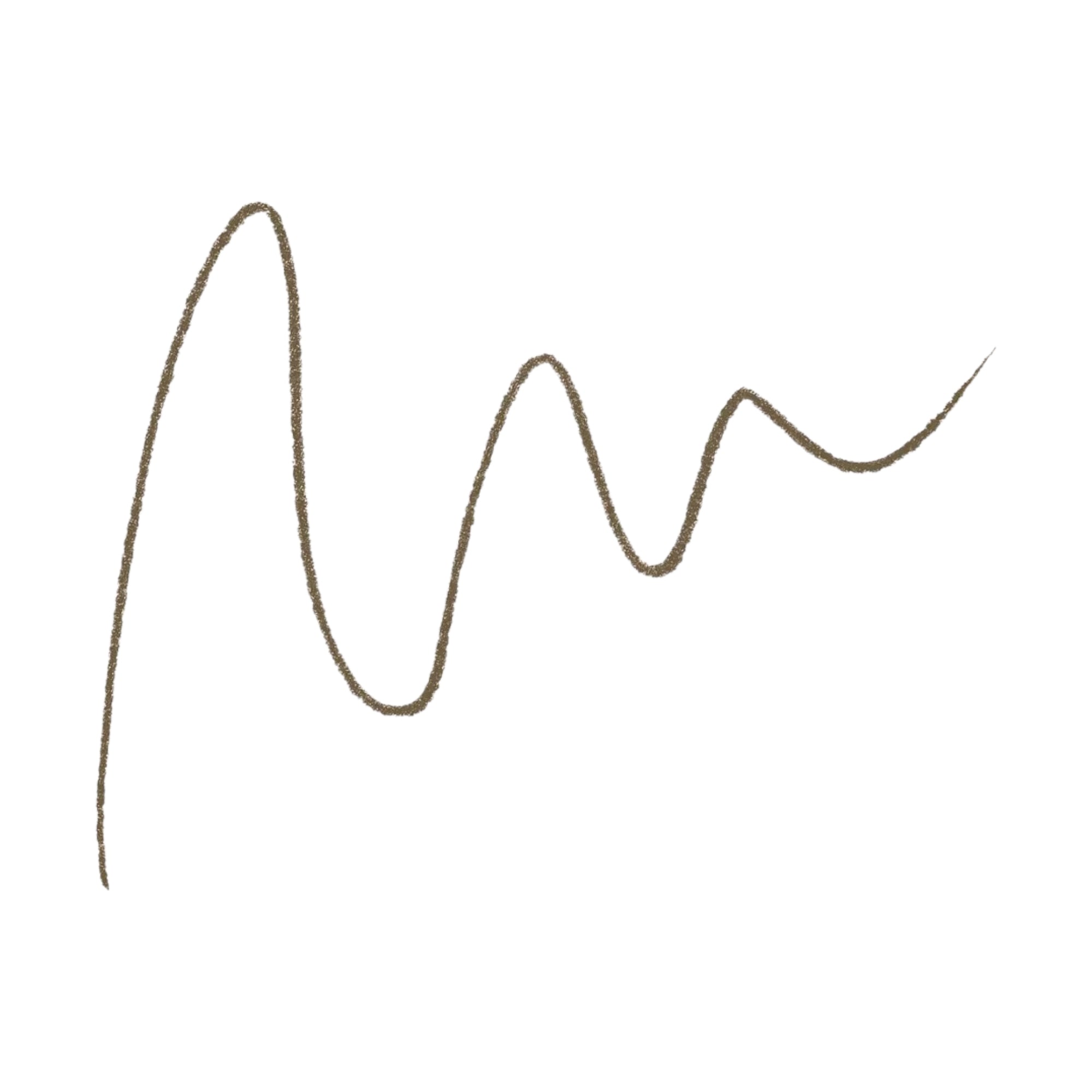 Dark brown, textured, wavy line.