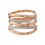 Buckley London Bayswater Ring Rose Gold Two Tone