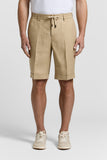 PESERICO Men's Pure Linen Gabardine Shorts