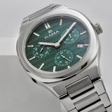 Rama Gents Green Dial Stainless Steel Case & Bracelet Quartz Watch