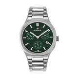 Rama Gents Green Dial Stainless Steel Case & Bracelet Quartz Watch