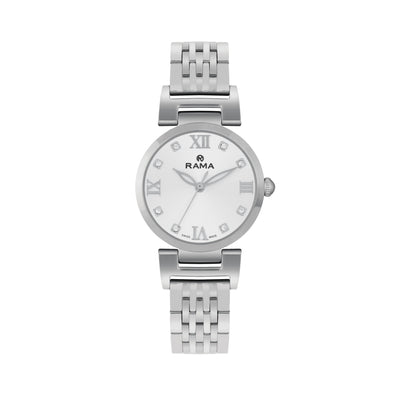 Rama Ladies White Dial Stainless Steel Watch