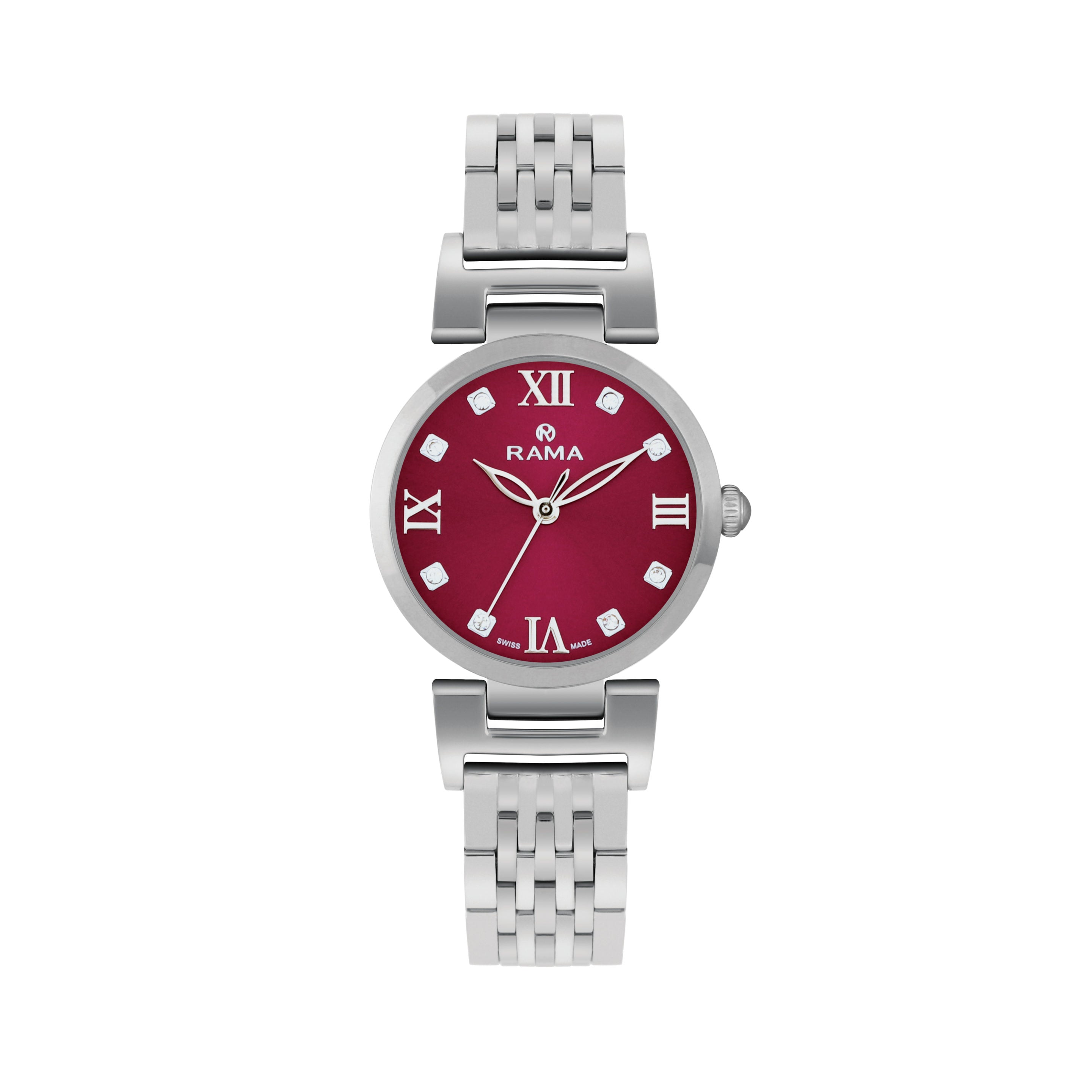 Rama Ladies Red Dial Stainless Steel Watch | GCC | QND 23 | Women | Womens | Womens Fashion | Womens Watches Rama Ladies Red Dial Stainless Steel Watch | GCC | QND 23 | Women | Womens | Womens Fashion | Womens Watches
