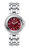 Rama Ladies Red Dial Stainless Steel Quartz Watch