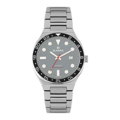 Rama Gents Gray Dial Stainless Steel Watch
