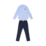 Roberto Cavalli Kids Boy's Blue & Navy Set Shirt & Trouser