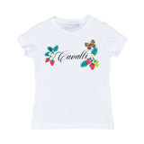 Roberto Cavalli Kids Girl's White & Pink Set of T-Shirt & Leggings