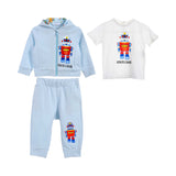 Roberto Cavalli Kids Baby Boy's Blue & White Jogging Suit