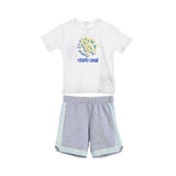 Roberto Cavalli Kids Baby Boy's  White & Grey Set T-Shirt & Bermuda