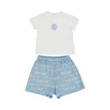 Roberto Cavalli Kids Baby Boy's Blue Set T-Shirt & Bermuda
