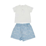 Roberto Cavalli Kids Baby Boy's Blue Set T-Shirt & Bermuda