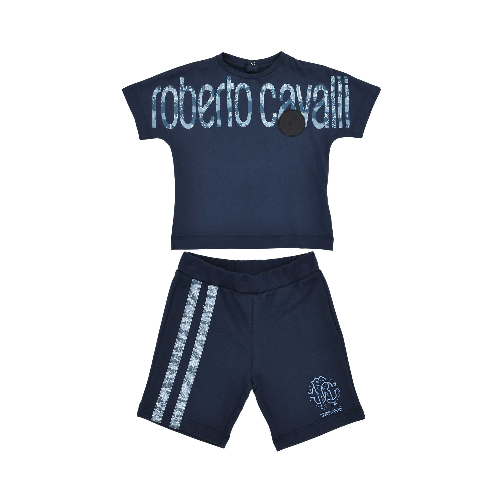 Roberto Cavalli Kids Baby Boy's Navy Set of T-Shirt & Bermuda | Baby | Baby Boy (9M - 36M) | Baby Boy Sets | Baby Collection | Baby Sets Roberto Cavalli Kids Baby Boy's Navy Set of T-Shirt & Bermuda | Baby | Baby Boy (9M - 36M) | Baby Boy Sets | Baby Collection | Baby Sets