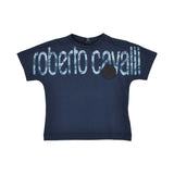 Roberto Cavalli Kids Baby Boy's Navy Set of T-Shirt & Bermuda