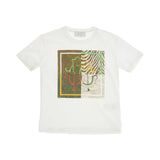 Roberto Cavalli Kids Boy's Set T-Shirt & Bermuda White & Yellow