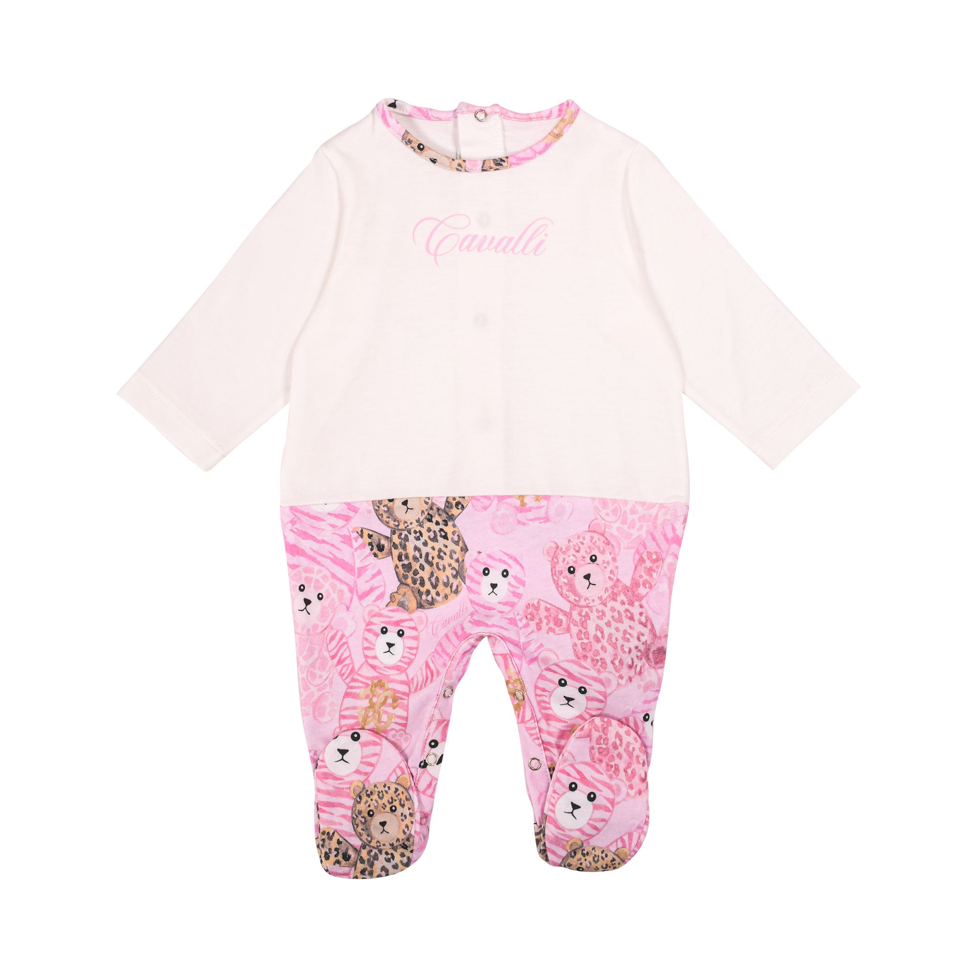 Roberto Cavalli Kids New Born Girl's Pink Sleepsuit Set | GCC | New Born | New Born Babysuits | New Born Girl (0M - 9M) | New Born Girl Babysuits | New Born Girl Sets | New Born Girl Sleepwear | New Born Sets | Set | Set Sleepsuit | Set Sleepsuit & Bib & Roberto Cavalli Kids New Born Girl's Pink Sleepsuit Set | GCC | New Born | New Born Babysuits | New Born Girl (0M - 9M) | New Born Girl Babysuits | New Born Girl Sets | New Born Girl Sleepwear | New Born Sets | Set | Set Sleepsuit | Set Sleepsuit & Bib &