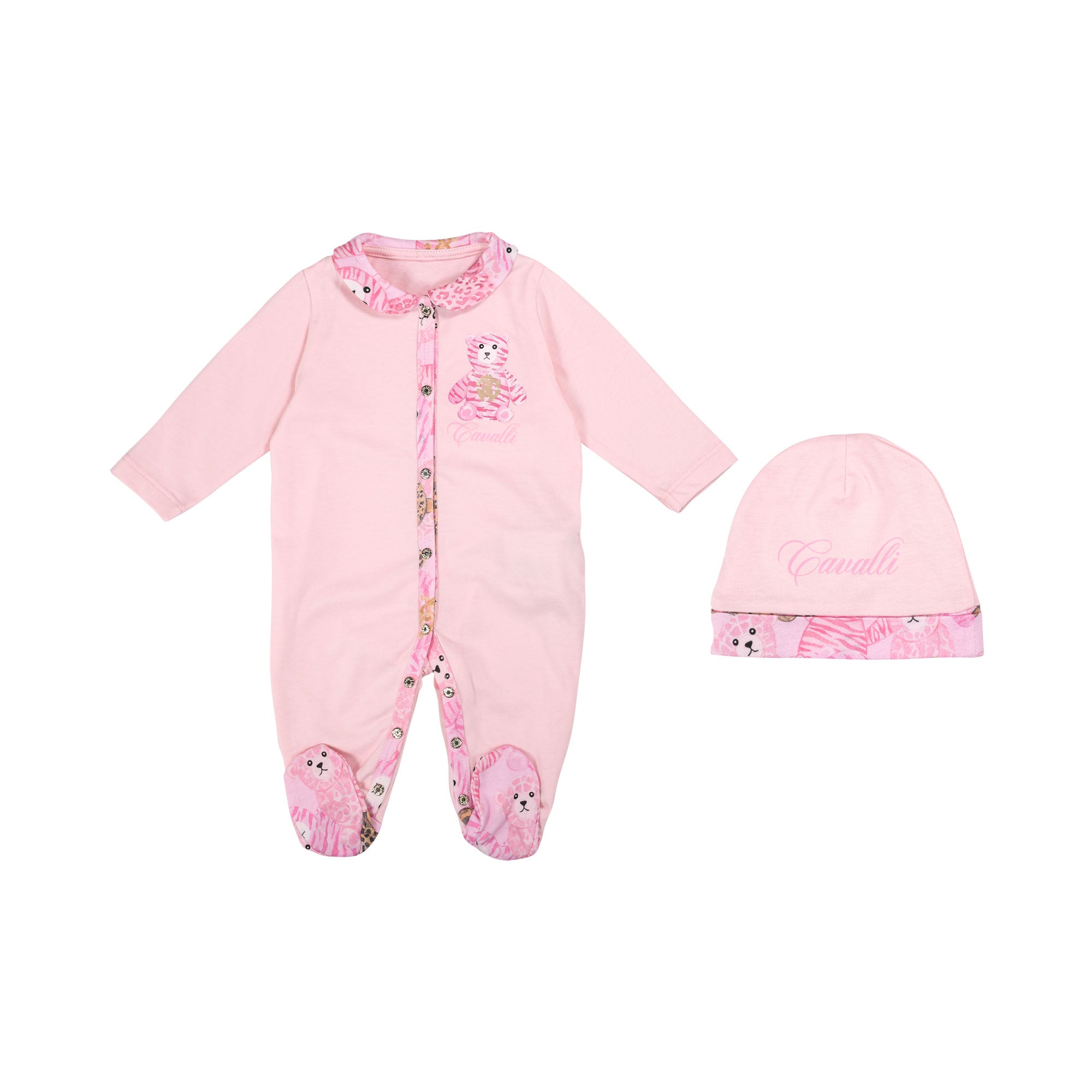 Roberto Cavalli Kids New Born Girl's Pink Sleepsuit Set | GCC | New Born | New Born Babysuits | New Born Girl (0M - 9M) | New Born Girl Babysuits | New Born Girl Sets | New Born Girl Sleepwear | New Born Sets | Set | Set Sleepsuit | Set Sleepsuit & Hat | Roberto Cavalli Kids New Born Girl's Pink Sleepsuit Set | GCC | New Born | New Born Babysuits | New Born Girl (0M - 9M) | New Born Girl Babysuits | New Born Girl Sets | New Born Girl Sleepwear | New Born Sets | Set | Set Sleepsuit | Set Sleepsuit & Hat |