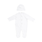 Roberto Cavalli Kids New Born White & Gold Sleepsuit Set
